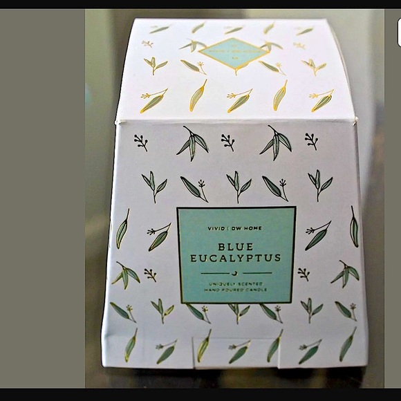DW HOME CANDLE BLUE EUCALYPTUS VIVID COLLECTION NEW 1 WICK SOYWAX - Picture 5 of 5